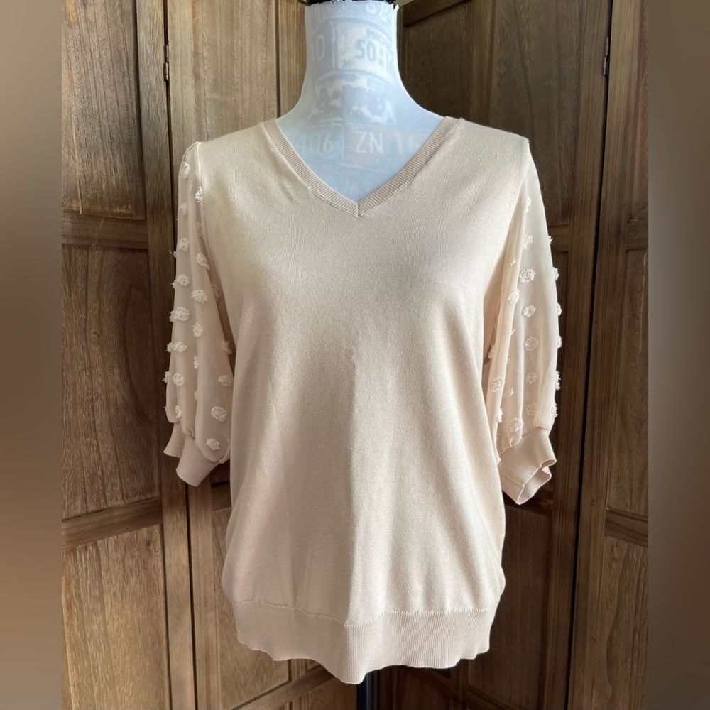 EUC. Adrianna Papell V-neck sweater.
